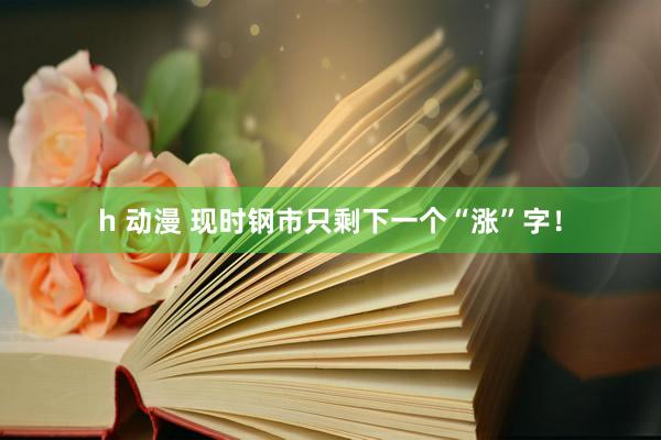 h 动漫 现时钢市只剩下一个“涨”字！
