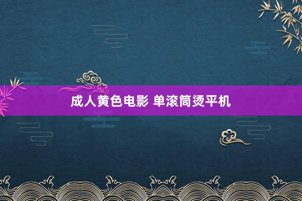 成人黄色电影 单滚筒烫平机