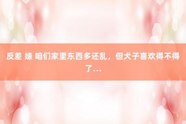 反差 婊 咱们家里东西多还乱，但犬子喜欢得不得了…